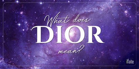 dior slang|what does dior mean slang.